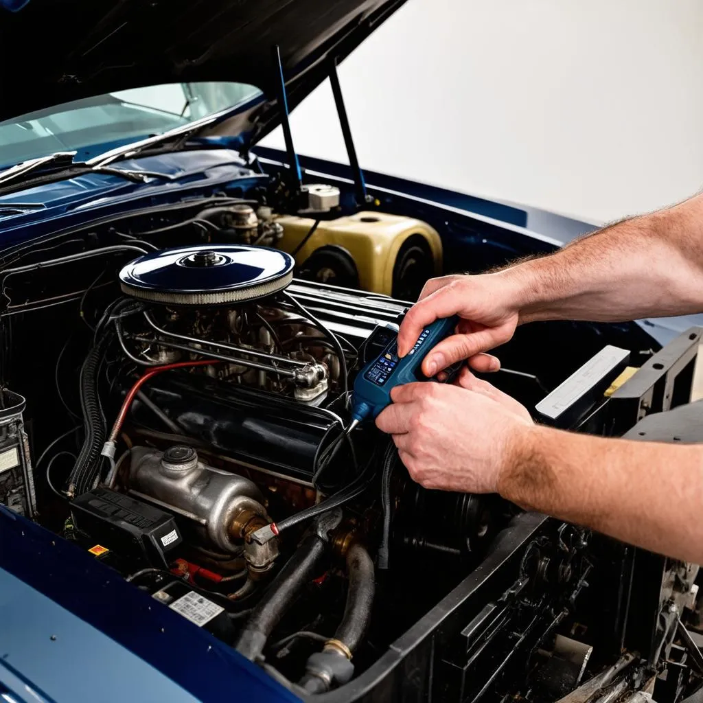 vintage car engine diagnosis